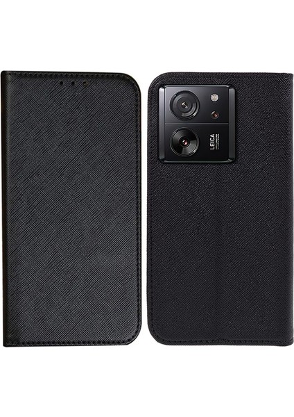 Xiaomi 13T/13T Pro/redmi K60 Ultra Case Pu Pu Deri Cüzdan Desteği Stand Bırak-Kötü Kapak Black (Yurt Dışından)