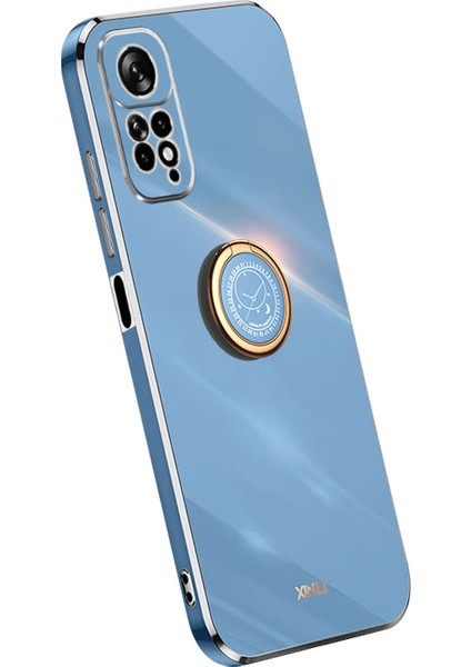 Xiaomi Redmi Için Xinli Elektrapan Telefon Kılıfı Not 11 4g (Qualcomm)/not 11S 4g, Kickstand-Mavi ile Esnek Tpu Kapağı (Yurt Dışından)