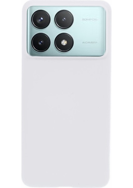 Xiaomi Redmi K70 Pro 5G/K70 5g Sert Pc Telefon Kılıfı Sert Kauçuklu Telefon Kapak-Beyaz (Yurt Dışından)