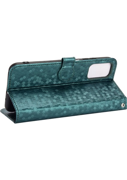 Xiaomi Için Redmi Not 10T 5g/redmi Not 10 5g/poco M3 Pro 4g/5g Fingerprint Baskılı Dot Desen Pu Deri Telefon Kılıfı Cüzdan Stand Flip Hafif Cep Telefon Kapağı Kayış-Yeşil (Yurt Dışından) fırsatları