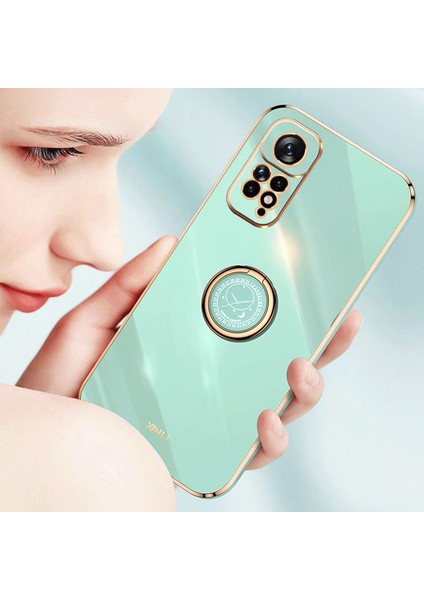 Xiaomi Redmi Için Xinli Elektrapan Telefon Kılıfı Not 11 4g (Qualcomm)/not 11S 4g, Kickstand-Red ile Esnek Tpu Kapağı (Yurt Dışından)
