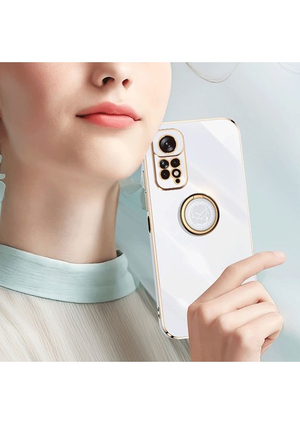 Xiaomi Redmi Için Xinli Elektrapan Telefon Kılıfı Not 11 4g (Qualcomm)/not 11S 4g, Kickstand-Red ile Esnek Tpu Kapağı (Yurt Dışından)