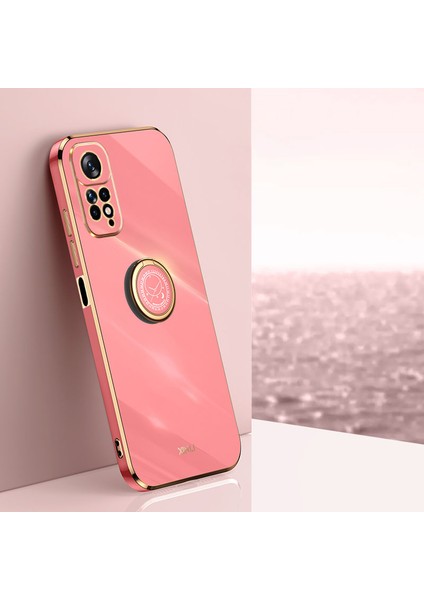 Xiaomi Redmi Için Xinli Elektrapan Telefon Kılıfı Not 11 4g (Qualcomm)/not 11S 4g, Kickstand-Red ile Esnek Tpu Kapağı (Yurt Dışından)