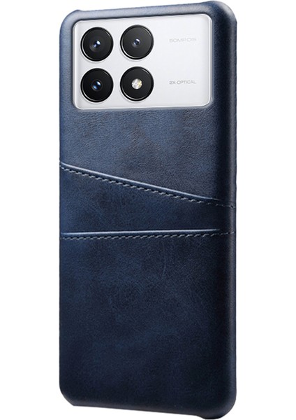 Xiaomi Için Redmi K70E 5g Cep Telefon Kılıfı Pu+Sert Pc Çift Kart Yuvaları Geri Kapak Mavisi (Yurt Dışından) fiyatları