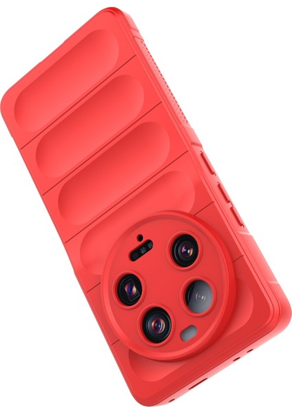 Xiaomi 13 Ultra Yumuşak Tpu Cep Telefonu Kılıf Damla Koruma Koruyucu Kapak Kırmızı (Yurt Dışından)