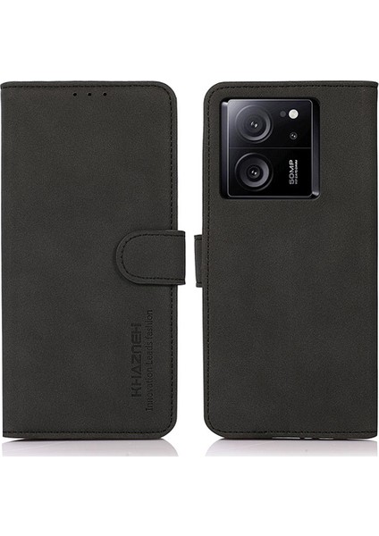 Xiaomi 13T/13T Pro/redmi K60 Ultra Case Telefon Stand Kapağı Slim Fit Pu Deri Cüzdan-Black (Yurt Dışından)