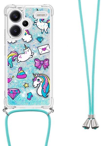 Xiaomi Redmi Note 13 Pro+ 5g Kılıfı Için Kordon-At ve Elmas ile Şık Desenli Payetler Tpu Kapak (Yurt Dışından) fiyatları