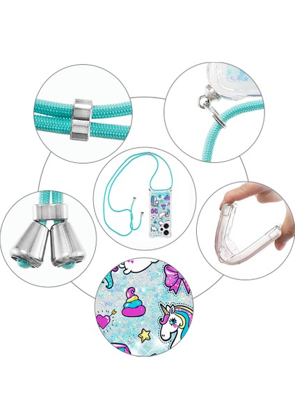 Xiaomi Redmi Note 13 Pro+ 5g Kılıfı Için Kordon-At ve Elmas ile Şık Desenli Payetler Tpu Kapak (Yurt Dışından) modelleri