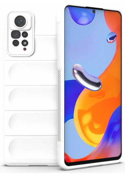 Xiaomi Redmi Için Note 12 Pro 4g/11 Pro 4g (Mediatek)/note 11 Pro 5g (Qualcomm) Tpu Telefon Koruyucu Kılıf Önleme Önleyici Geri Koruyucu Geri Kapak-Beyaz (Yurt Dışından)