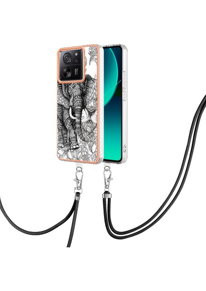 Xiaomi 13T/13T Pro/redmi K60 Ultra Telefon Vaka Deseni Tpu Kapak Totem Fili (Yurt Dışından)