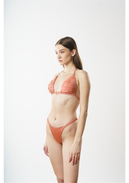 NB1822 Drapeli Boş Kap Üçgen Bikini Tk