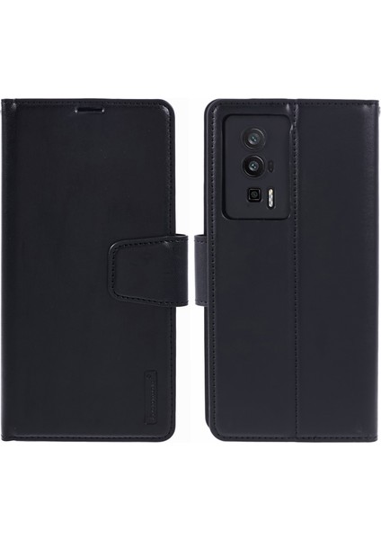 Xiaomi Redmi K60 5G/K60 Pro 5g/poco F5 Pro 5g Kasa Standı Özel Pu Deri Telefon Kapak Black (Yurt Dışından)