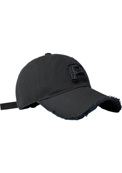 Büyük Baş Çevresi Yumuşak Üst Beyzbol Şapkası Eski Yırtık Sivri Şapka (Yurt Dışından)