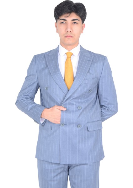 Erkek Kruvaze Takım Elbise