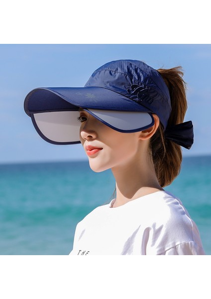 Şapka Kadın Yaz Sivri Şapka Açık Spor Güneş Koruyucu Tenis Şapkası (Yurt Dışından)
