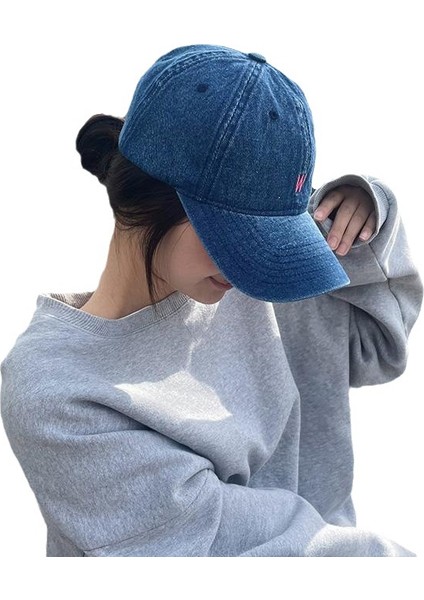 Büyük Baş Çevresi Yıkanmış, Geniş Kenarlı, Sivri Uçlu, Kadın Derinleştirilmiş Eski Kot Beyzbol Şapkası (Yurt Dışından) fiyatları