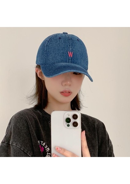 Büyük Baş Çevresi Yıkanmış, Geniş Kenarlı, Sivri Uçlu, Kadın Derinleştirilmiş Eski Kot Beyzbol Şapkası (Yurt Dışından) modelleri