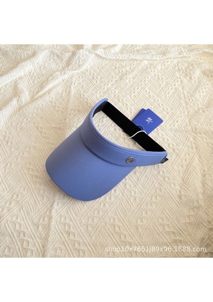 Moda Güneş Kremi Boş Silindir Şapka Kadın Yaz Açık Spor Bisiklet Güneşlik (Yurt Dışından)