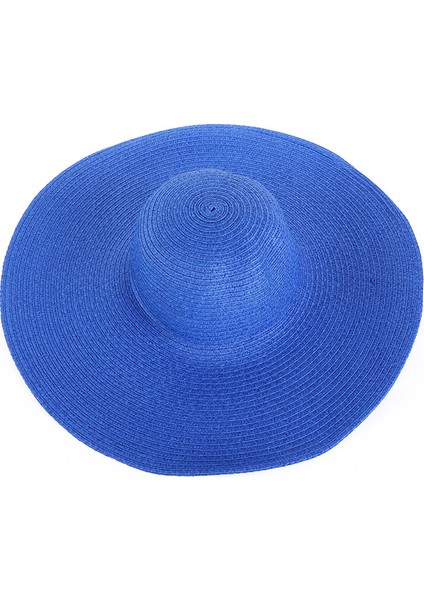 Hasır Şapka Güneş Şapkası Bayanlar Plaj Şapkası Açık Güneşlik Büyük Kenarlı Şapka (Yurt Dışından) fiyatları