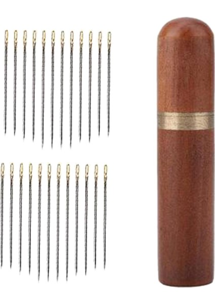 24 Kendinden Ahşap Kutusu Ör Ş Örme Aletleri Brown_golden (Yurt Dışından) fiyatları