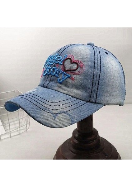 Kovboy Sivri Şapka Kadın Açık Rahat Beyzbol Şapkası Yaz Güneşlik Güneş Koruyucu Şapka (Yurt Dışından)