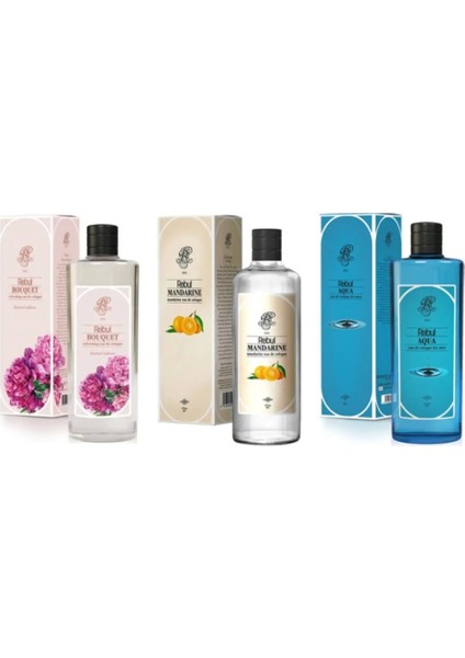 Bouquet+Mandarine+Aqua Kolonya 270 ml 3'lü Set