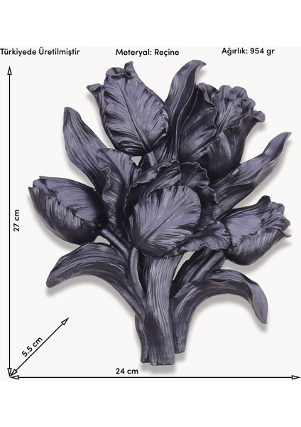 Tulipa Dekoratif Çiçek Siyah