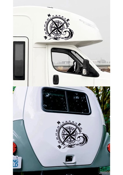 Pusula Dalga Offroad 4x4 Adventure Kamp Araba Oto Motosiklet Karavan Sticker 00067 fiyatları