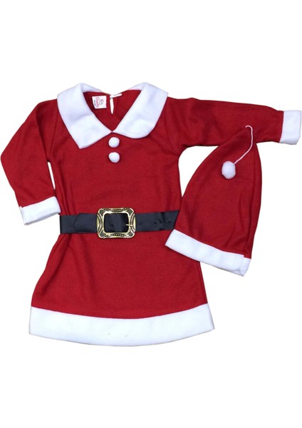Kız Çocuk Yılbaşı Noel Kıyafeti Kostümü 24-30 Ay