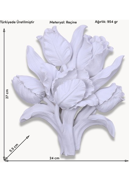 Tulipa Dekoratif Çiçek Beyaz