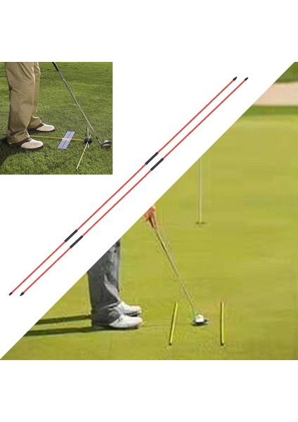 Golf Hizalama Çubukları 2 , Golf Alıştırma Çubukları, Eğ Kırmızı (Yurt Dışından) modelleri