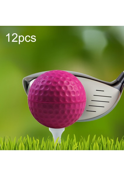 12X Pu Sünger Uygulama Golf Topları Ekipman Golf Oyunları Vuruş Için Pratik (Yurt Dışından)