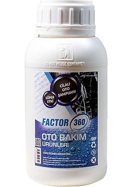 FACTOR360 Cilalı Oto Şampuanı 500ML