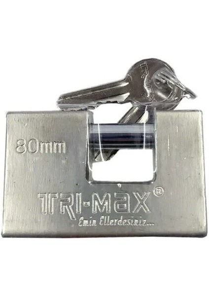 Yassı Çelik Asma Kilit - 80 mm (MK2458) fiyatları