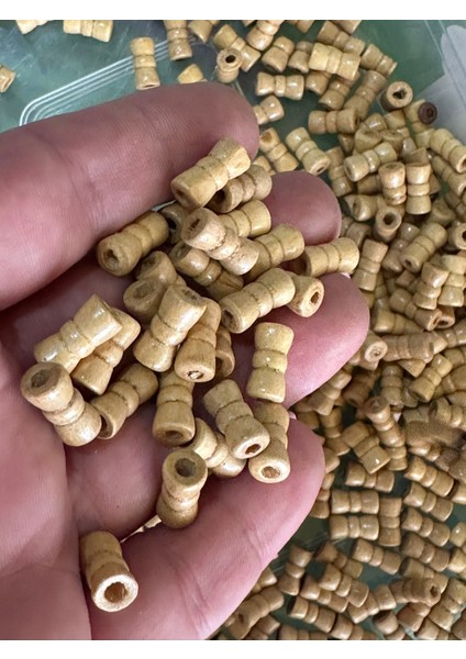 1 cm 30 Adet Oyma Ahşap Takı Boncuğu fiyatları