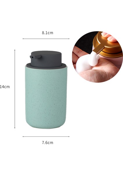STIL25 Tarzı 400 ml Basit Seramik Köpük Şişe Itme Tipi Iskandinav Tarzı Köpük El Sabunu Dispenseri Şişe Temizleyici Taşınabilir Sıvı Alt Şişe (Yurt Dışından) fiyatları