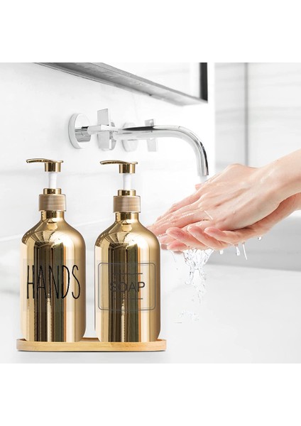 Çoklu Stil 500 ml Galvanik Sabunluk Gümüş Altın Pet Depolama Şişesi Şampuan Şişesi Vücut Yıkama El Doldurulabilir Şişe ml (Yurt Dışından) modelleri