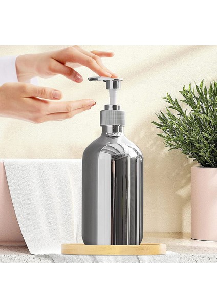 Çoklu Stil 500 ml Galvanik Sabunluk Gümüş Altın Pet Depolama Şişesi Şampuan Şişesi Vücut Yıkama El Doldurulabilir Şişe ml (Yurt Dışından) fırsatları