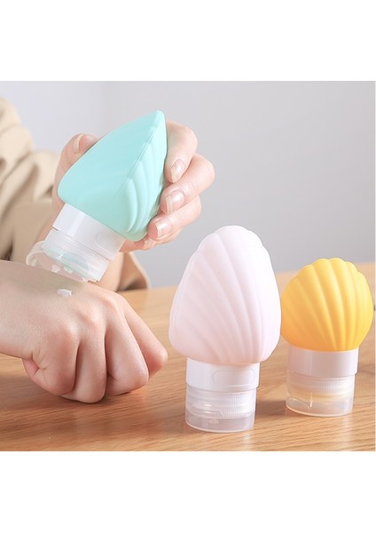 Mor Tarzı 90ML ml Şişe Silikon Kozmetik Şişelenmiş Şampuan Depolama Şişeleri Seyahat Için Yumuşak Taşınabilir Conchas Flakon Noktaları Şişe (Yurt Dışından) fiyatları