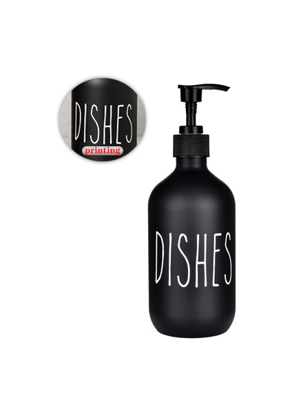 Kumral Stili 500ML Bulaşık Sabunu Şişesi Dağıtıcı Doldurulabilir Banyo El Sabunu Şampuan Duş Jeli Sıvı Alt Şişeleme Mutfak Aksesuarları (Yurt Dışından)