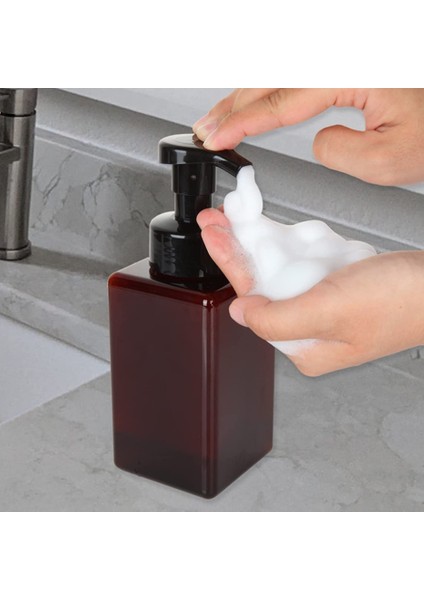 Yeşil Tarzı 650ML ml Köpük Sabunluk Doldurulabilir Şampuan Duş Jeli Vücut Yıkama El Sabunu Köpük Şişesi Seyahat Depolama Şişesi (Yurt Dışından)