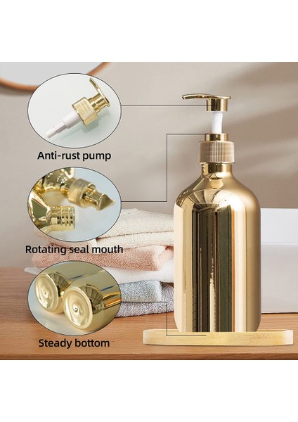 8 Adet Tarzı 500 ml ml Sabunluk Galvanik Gümüş Altın Doldurulabilir Pet Depolama Şişesi Şampuan Vücut Yıkama El Banyo Dispenseri (Yurt Dışından) indirimleri