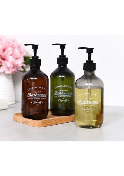 H Tarzı 500 ml Banyo Sabunluk Doldurulabilir Şampuan Duş Jeli Şişe Çok Amaçlı Sıvı Saklama Kabı Şişeleri Bathkitch Için (Yurt Dışından) modelleri