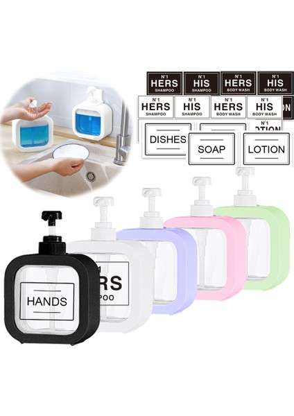 Kanca Tarzı 300 ml Ev Sıvı Sabunluk Şampuan El Sabunu Çamaşır Sıvısı Alt Şişeleme Pres Tipi Banyo Duş Jeli Şişe ml (Yurt Dışından) fiyatları