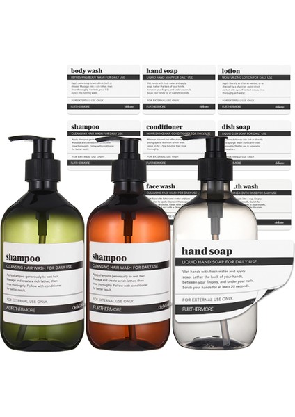 Gri Tarzı 500 ml Kahverengi Dağıtıcı Şişe Su Geçirmez Etiketli Banyo Mutfak Için Doldurulabilir Şampuan Duş Jeli El Sabunu Bulaşık Sabunu (Yurt Dışından) fiyatları