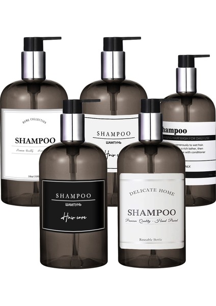 500-SIYAH-B Stili ml Büyük Kapasiteli Dağıtıcı Şişe Sıvı Losyon Şampuan Sabun Pres Şişeleri Otel Seyahat Doldurulabilir Taşınabilir Şişe (Yurt Dışından) fiyatları