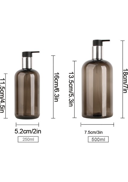 500-SIYAH-B Stili ml Büyük Kapasiteli Dağıtıcı Şişe Sıvı Losyon Şampuan Sabun Pres Şişeleri Otel Seyahat Doldurulabilir Taşınabilir Şişe (Yurt Dışından) indirimleri