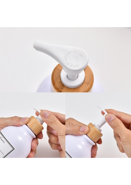 Etiket-A Stili 300 ml Şampuan Sabunluk Şişe Kozmetik Losyon El Dezenfektanı Şampuan Kabı Vücut Yıkama Şişesi Mat Boş Dolum Şişesi (Yurt Dışından) fırsatları