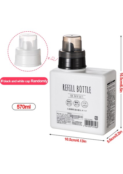 Çoklu Stil 570ML Çamaşır Deterjanı Yumuşatıcı Dispenser Şişesi Kapaklı Ev Deterjanı Dezenfektan Saklama Kabı Kutusu Banyo Için (Yurt Dışından)