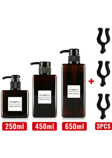 Sarı Stil ml Sabun Dağıtım Şişesi Şampuan Vücut Yıkama Şişesi Doldurulabilir Çok Amaçlı Sıvı Saklama Kabı Şişesi Banyo Için (Yurt Dışından)